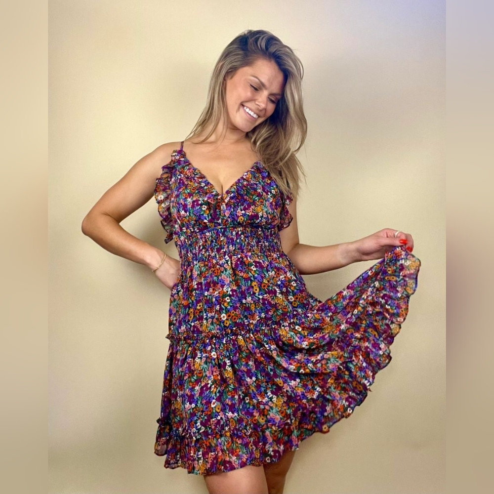 Dress Forum - Berry Jam Ruffle Mini Dress